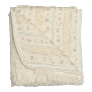 Cobertor De Sherpa Com Soft Estampado Papi Encantos 100 Cm X 80 Cm - Contem 01 Unidade