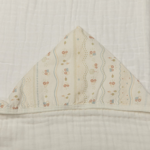 Toalhao De Banho Soft Com Capuz De Tricoline  Papi Encantos 100 Cm X 75 Cm - Contem 01 Unidade