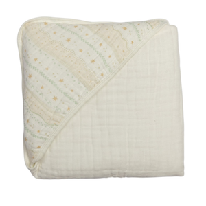 Toalha De Banho Soft Com Capuz De Canto Papi Encantos  80 Cm X 80 Cm - Contem 01 Unidade