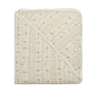 Toalha De Banho Soft Estampada Com Capuz De Canto Papi Encantos  80 Cm X 80 Cm - Contem 01 Unidade