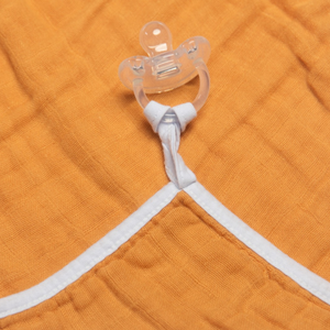 Paninho De Boca Soft Premium Com Prendedor De Chupeta Papi Baby Cores 35 Cm X 30 Cm - Contem 02 Unidades
