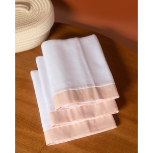 Fralda Com Faixa Papi Baby Cores 60 Cm X 58 Cm - Contém 03 Unidades