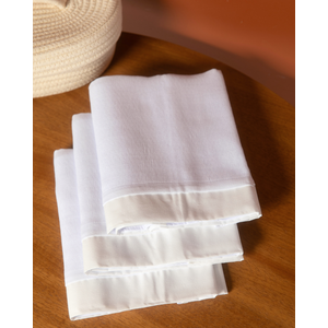 Fralda Com Faixa Papi Baby Cores 60 Cm X 58 Cm - Contém 03 Unidades