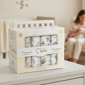 Fralda Premium Mami C/ Bainha Estampada 70cm X 70cm Caixa Contem 05 Un