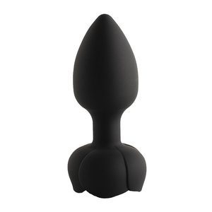 Plug Anal Flor em Silicone com Vibrador e Controle