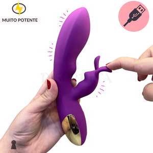 Vibrador de Ponto G e Clitóris Crazy Rabbit NV Toys Alta Potência