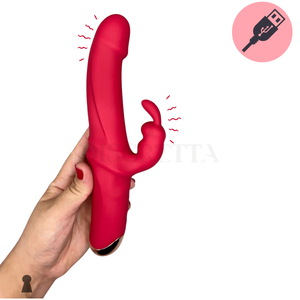 Vibrador Ponto G Rabbit Estimulador de Clitóris 10 Modos de Vibrações