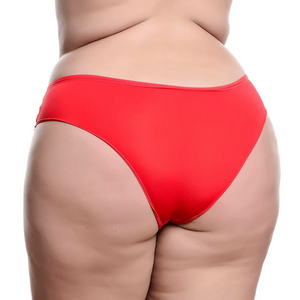 Calcinha Plus Size Alta com Renda Confortavel