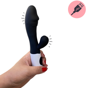 Vibrador Ponto G com Estimulador Clitoriano Recarregável