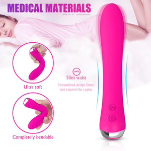 Vibrador Personal com Aquecimento em Silicone Flexível