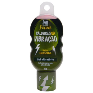 Caldeirão da Vibração Gel Unissex Vibratório Sabor Groselha 15ml