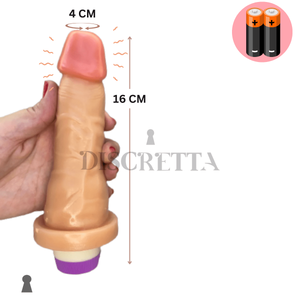 Pênis Realista com Vibrador - 16x4cm