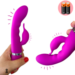 Vibrador Ponto G com Estimulador de Clitóris Golfinho - 30 Modos