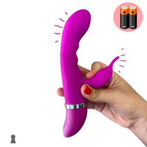 Vibrador Ponto G com Estimulador de Clitóris Golfinho - 30 Modos