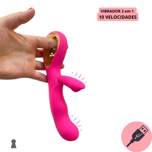 Vibrador Alça Luxo Ponto G Rabbit Anal Estimulação Dupla Clitoriano