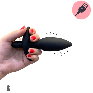 Plug Anal com Vibrador em Silicone