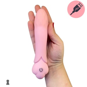 Vibrador Personal em Silicone Recarregável 18x4cm