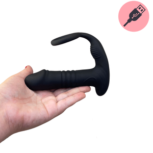 Massageador Vibrador de Próstata Vai e Vem com Anel Peniano via Aplicativo MPP1342