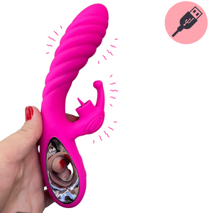 Vibrador Ponto G Linguinha Texturizado 36 Modos de Vibrações