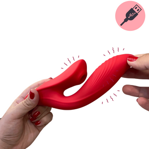 Vibrador Ponto G com Sugador por Ondas de Pressão