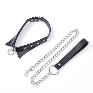 Fetiche Bondage Coleira com Guia