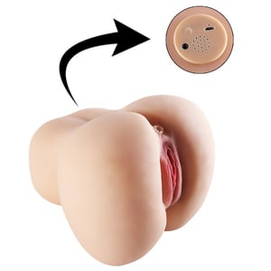 Masturbador Bunda Cyberskin Masculino Vagina e Anus Vibrador 5KG