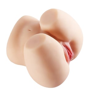 Masturbador Bunda Cyberskin Masculino Vagina e Anus Vibrador 5KG