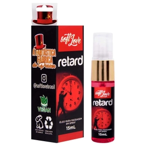 Óleo Retardante Prolongador de Ereção Retard Soft Love 15ml.