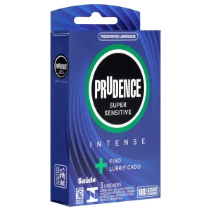 Preservativos Extrafinos Super Sensitive Intense Prudence 3 Unidades