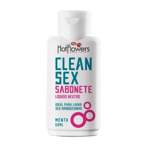 Sabonete Líquido Neutro Para Toys Clean Sex Menta 60ml