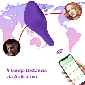 Vibrador de Calcinha Invisível via Aplicativo a Longa Distância