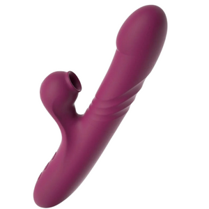 Vibrador Vai e Vem com Estimulador de Clitóris por Ondas de Pressão