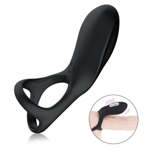 Anel Peniano em Silicone com Vibrador Estimulador Clitoriano