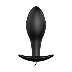 Plug Anal com Vibrador e Controle com Fio 12 Modos de Vibração