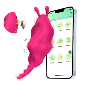 Vibrador de Calcinha Via Aplicativo Formato Borboleta