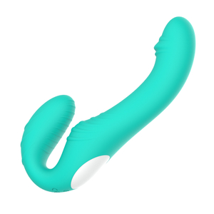 Vibrador Strapless Lésbica ou Inversão de Papéis e Casal com Controle Ponto G