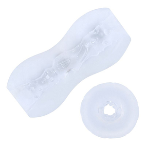 Masturbador Masculino Capsula Super Egg CyberSkin Transparente com Textura