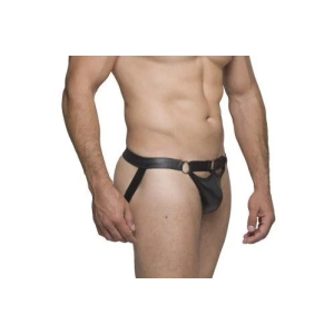 Cueca Jockstrap Sado com Argola Tripla