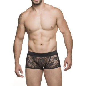 Cueca Boxer Renda com Detalhes em Cirre