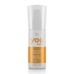 Lubrificante YouLube Extra Hot Embalagem Anti Vazamento 50g