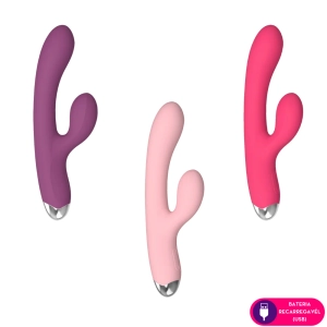 Vibrador Duplo Motor Ponto G e Estimulador Clitóris 10 Modos