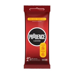 Preservativos Lubrificados Prudence Embalagem Leve 8 Pague 6