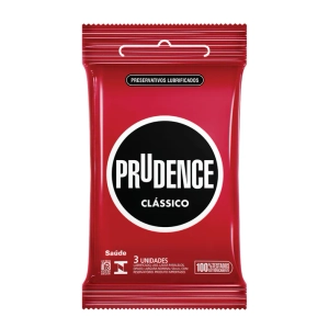 Preservativos Lubrificados Prudence Clássico 3 Unidades