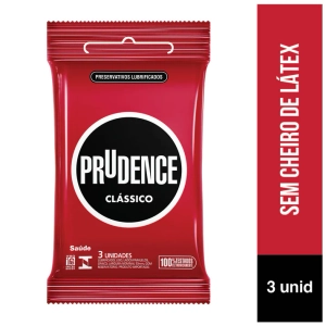 Preservativos Lubrificados Prudence Clássico 3 Unidades