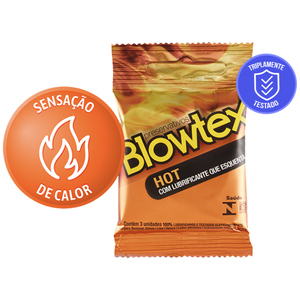 Preservativos Hot Sensação Quente Blowtex 3 Unidades