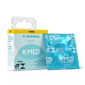 Preservativos K-Misinha Invisível Mais Fina K-Med 3 Unidades