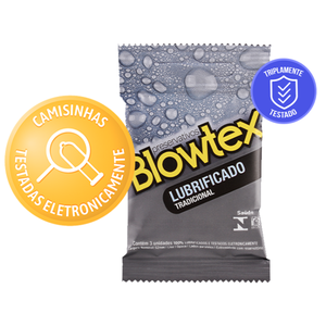 Preservativos Lubrificado Tradicional Blowtex 3 Unidades