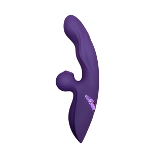 Vibrador Ponto G Vai e Vem Super Potente com Sugador Linguinha e Aquecimento