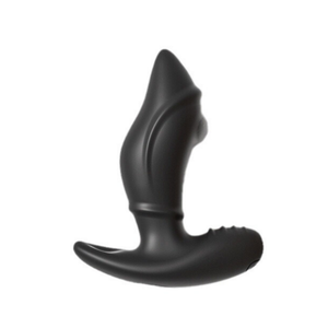 Plug Anal em Silicone com Vibrador e Controle