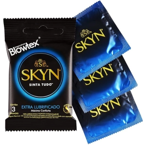Preservativos Skyn Extra Lubrificado Blowtex 3 Unidades